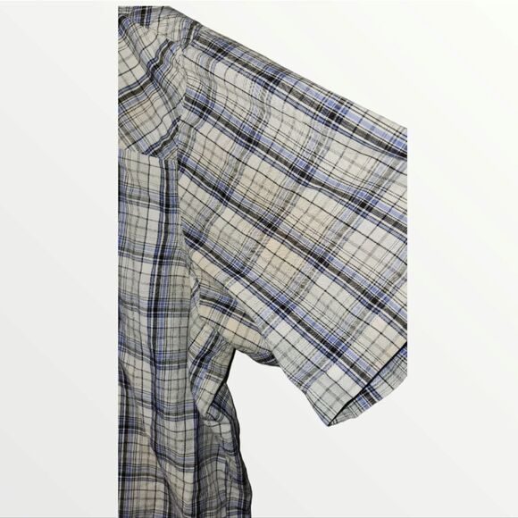 Wrangler Wrancher 2XT Western Shirt Pearl Snap Front Gray Blue /Black - Picture 5 of 10